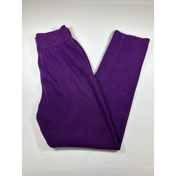 Cervelle Matching Set Sweater Pants Beaded Cardigan Purple Small - Picture 3 of 16